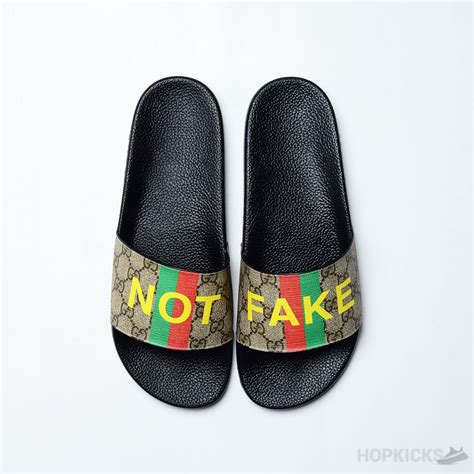 not fake gucci slides